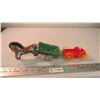 Image 1 : Horse + Cart tin with cardboard horse + plastic wagon