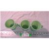Image 2 : (3) Fire King mugs - jadeite