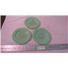 Image 1 : (3) Fire King plates - jadeite