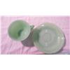 Image 2 : Green Cup + Saucer (not matching)