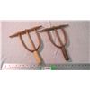 Image 1 : (2) Wood items? Handmade Rope Makers