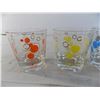 Image 2 : (4) vintage glass tumblers, bubbles patterns