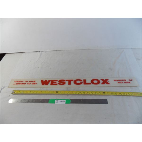 Westclox big ben vinyl strip