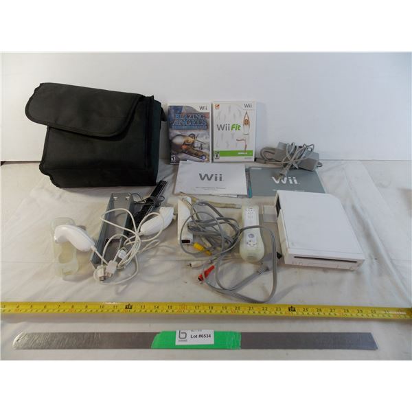 Nintendo Wii in bag
