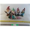 Image 1 : (5) medium sized garden gnomes