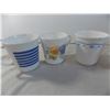 Image 2 : (4) Pyrex cups with tree + (6) corning cups