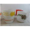 Image 4 : (12) Fire King Coffee mugs - vintage advertisements