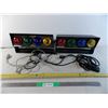 Image 1 : (2) Color Bank lights with misc power cables