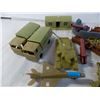 Image 2 : Vintage plastic army base - men, fence, trucks, tank, buildings, etc