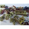 Image 4 : Vintage plastic army base - men, fence, trucks, tank, buildings, etc