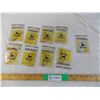 Image 1 : John Deere 3" sticker numbers 1-9 (all yellow except 8 is off white) - varying quantities