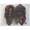 Image 4 : (2) Copper wall hangers