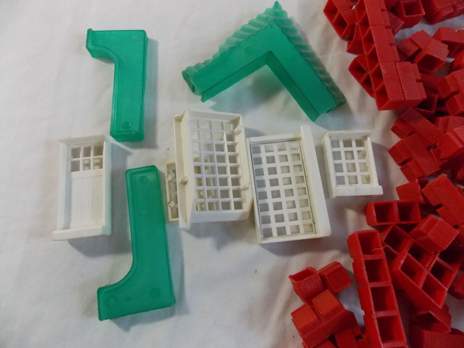 Vintage Sta-Lox Building Bricks in cardboard tube - Bodnarus Auctioneering