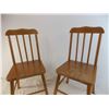 Image 2 : *(2) Wooden kids chairs 12" wide