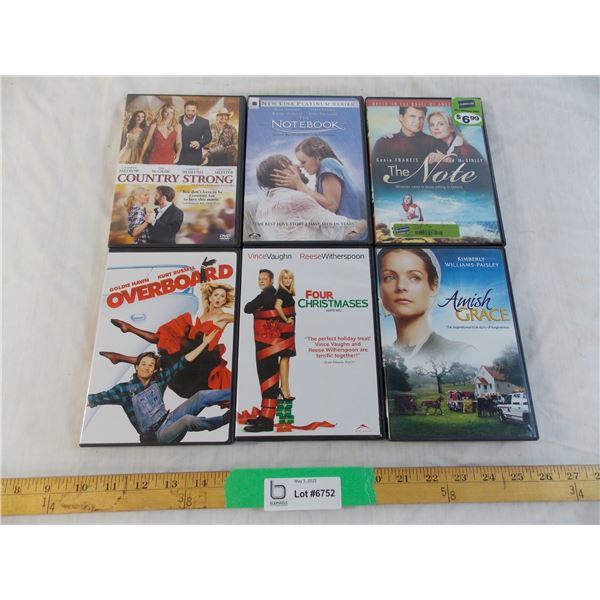 (6) DVD movies