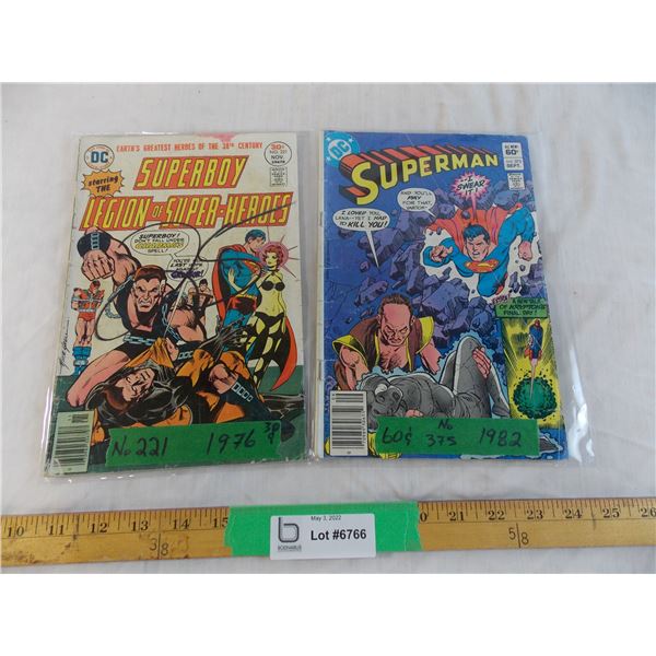 Superman 1982 + Superboy 1976 comics