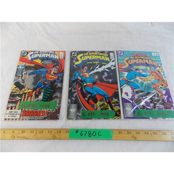 3 Superman 1988 Comics 3 Superman 1988 Comics