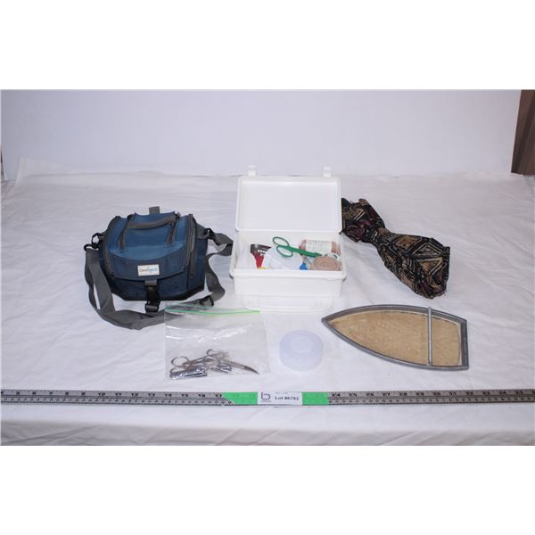 Camera case,umbrella,first aid kit,misc items