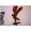 Image 2 : *Carved wooden eagle,tin butterfly and antler back scratcher