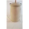 Image 3 : *Butter Churn 4 Gal Crock - 16" tall (with lid + wood churn)