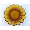 Image 2 : Amber (carnival glass?) deviled egg serving platter