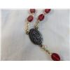 Image 5 : (2) Red + Blue Rosaries - in pouches