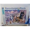 Image 2 : (2) Wolf puzzles, 1000 + 2000 pieces (1 owner, says complete)