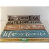 Image 1 : *(4) 30" long wooden wall placards - Live Laugh Love, etc