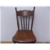 Image 4 : *Antique Wooden "pressback" chair