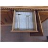 Image 19 : *Wood China Cabinet (2 piece) - working light, good condition - 64"Wx16.5"Dx77"T - Glass + Oak?