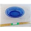 Image 1 : Blue Glass bowl - 14" long