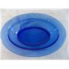 Image 2 : Blue Glass bowl - 14" long