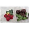 Image 2 : (4) Chalkware fruit items