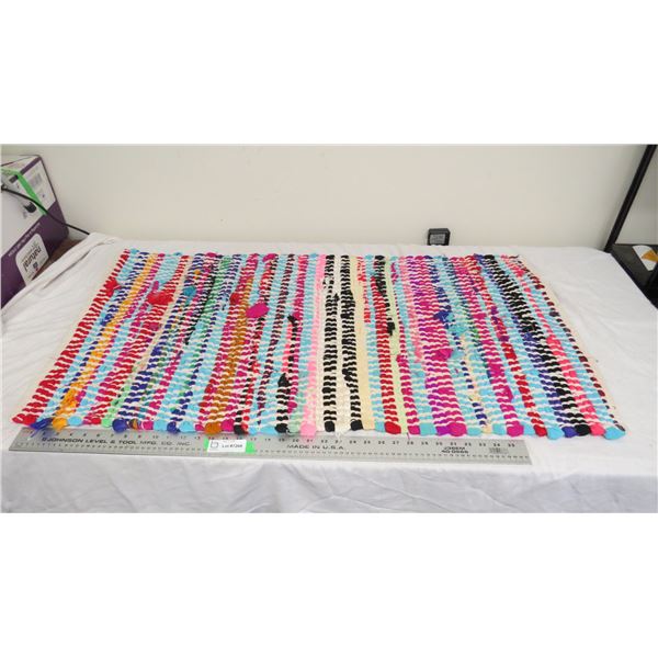 Weaved rag rug