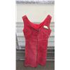Image 1 : Vintage red leather zippered front dress - size 11/12
