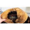Image 2 : Ladies Hudson Bay jacket dark brown fur mink collar - size 14/16