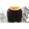 Image 4 : Ladies Hudson Bay jacket dark brown fur mink collar - size 14/16