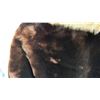 Image 5 : Ladies Hudson Bay jacket dark brown fur mink collar - size 14/16