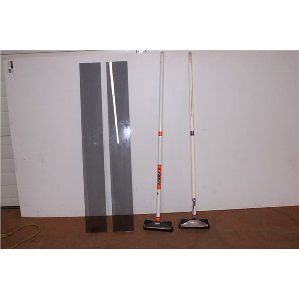 *Curling Brooms (2),glass