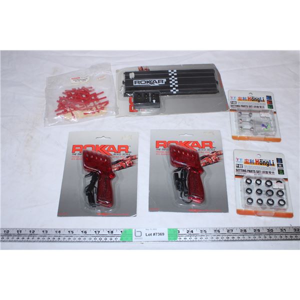 Racing car toy parts