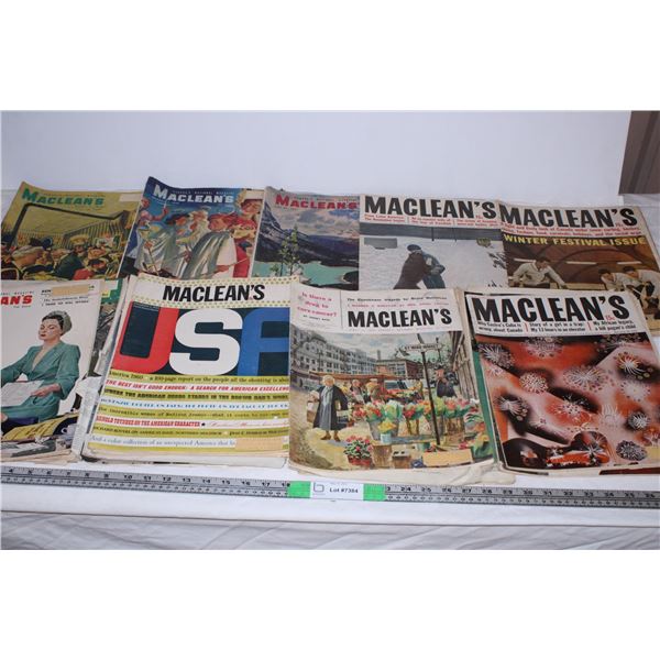 Maclean’s Magazines 1940’s-1960’s