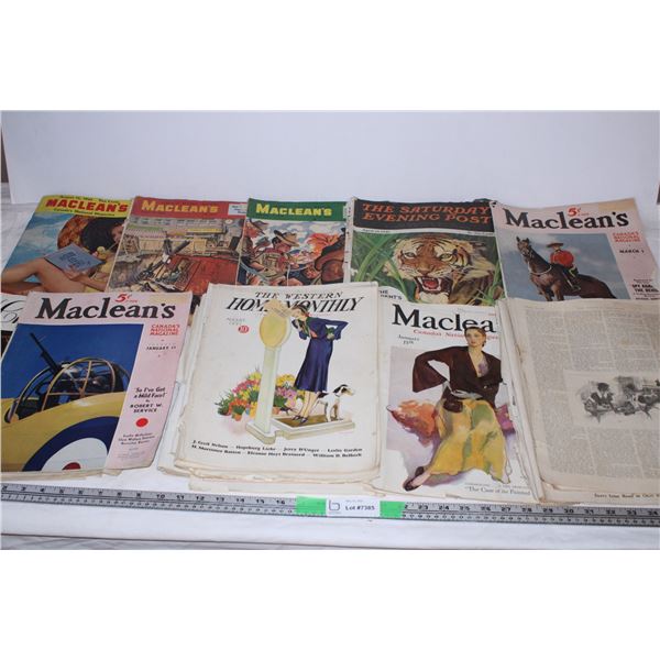 Maclean’s Magazines 1930’s-1940’s