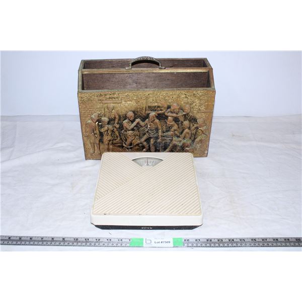 Vintage box,weight scale