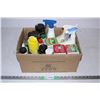 Image 1 : Box with,plant food,bug spray,ant spray misc products