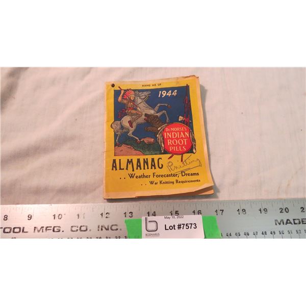 1944 Almanac Indian Root Pills