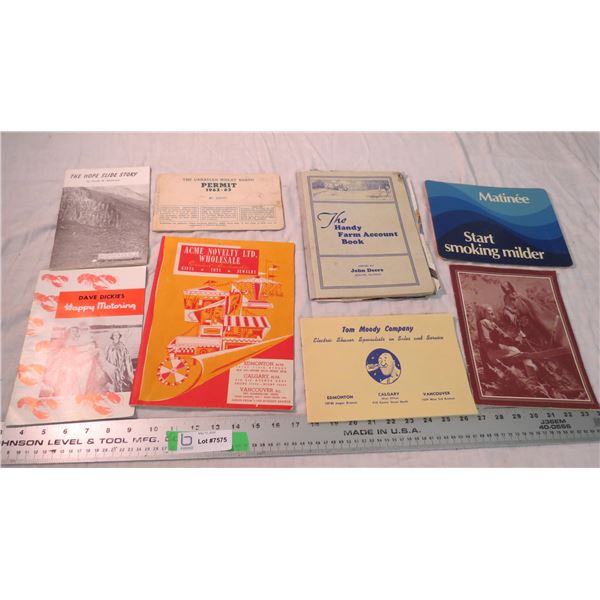 mix lot of paper related brochures with booklets