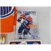 Image 2 : Edmonton Oilers T Shirt (XL) + (3) Oil Country program booklets +Smyth Advertisement sheet