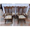 Image 1 : *(6) Dining room chairs - padded wood chairs