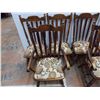 Image 2 : *(6) Dining room chairs - padded wood chairs