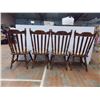 Image 8 : *(6) Dining room chairs - padded wood chairs